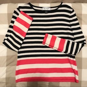 St. John Two Tone Knit Sweater